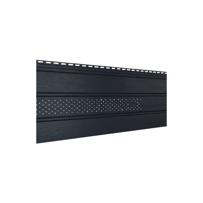 Софит виниловый Ю-Пласт Classic Графитовый с частичной перфорацией