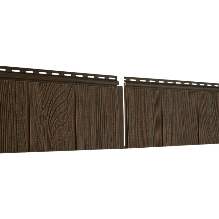 Фасадная панель Ю-Пласт Хохла S-Lock Щепа Каштановый