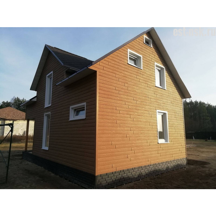 Фасадная панель Ю-Пласт с двойным замком Hokla лиственница медовая