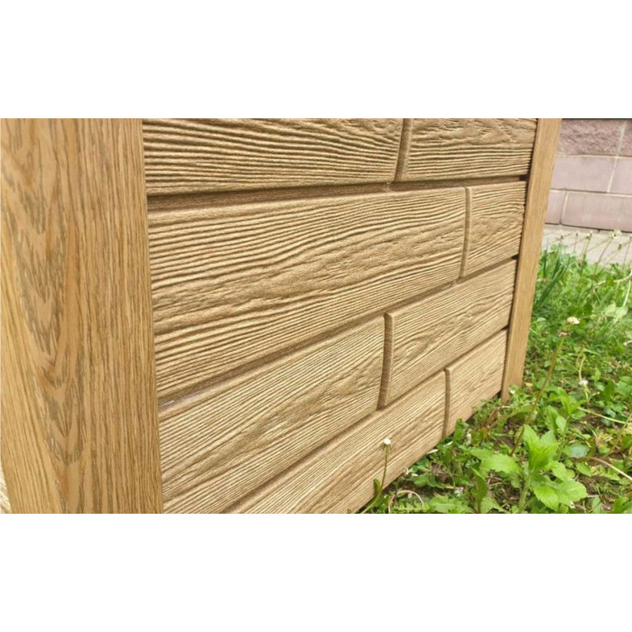 Фасадная панель Ю-Пласт с двойным замком Hokla лиственница светлая