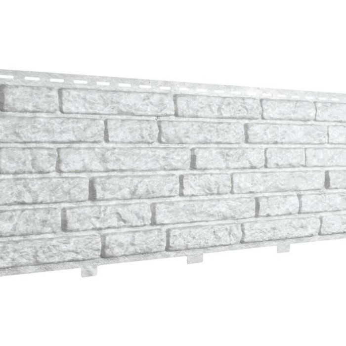 Фасадная панель Ю-Пласт c двойным замком Stone-House кварцит светло-серый