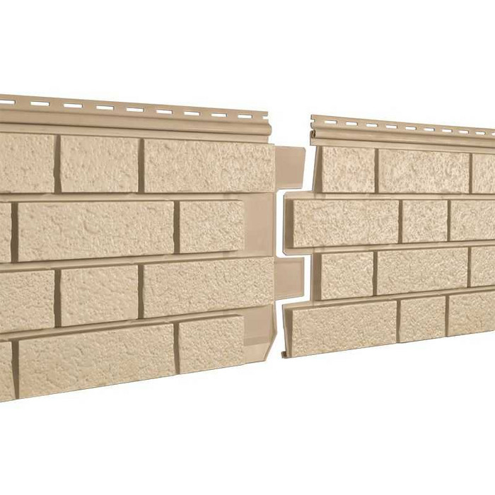 Фасадная панель Ю-Пласт Stone-House S-lock клинкер песочный